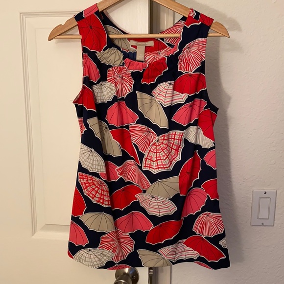 Banana republic sleeveless umbrella print top - Picture 1 of 6